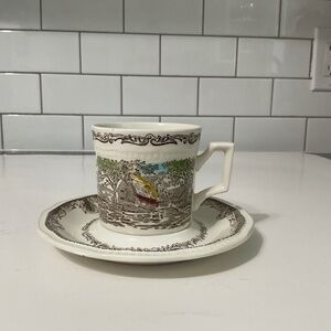 VTG Kensington Staffords Shakespeare's Sonnets Cup and Saucer Spring England